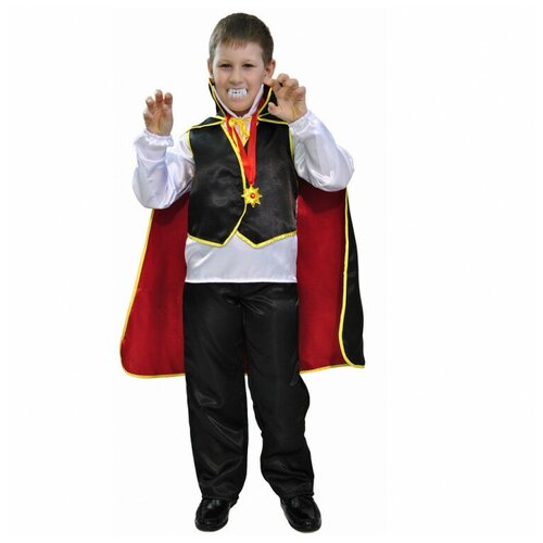 Костюм Дракула, для мальчика, размер 38, рост 152 см, 12 лет, Батик игровой костюм 1toy профи с жилетом доктор t10484