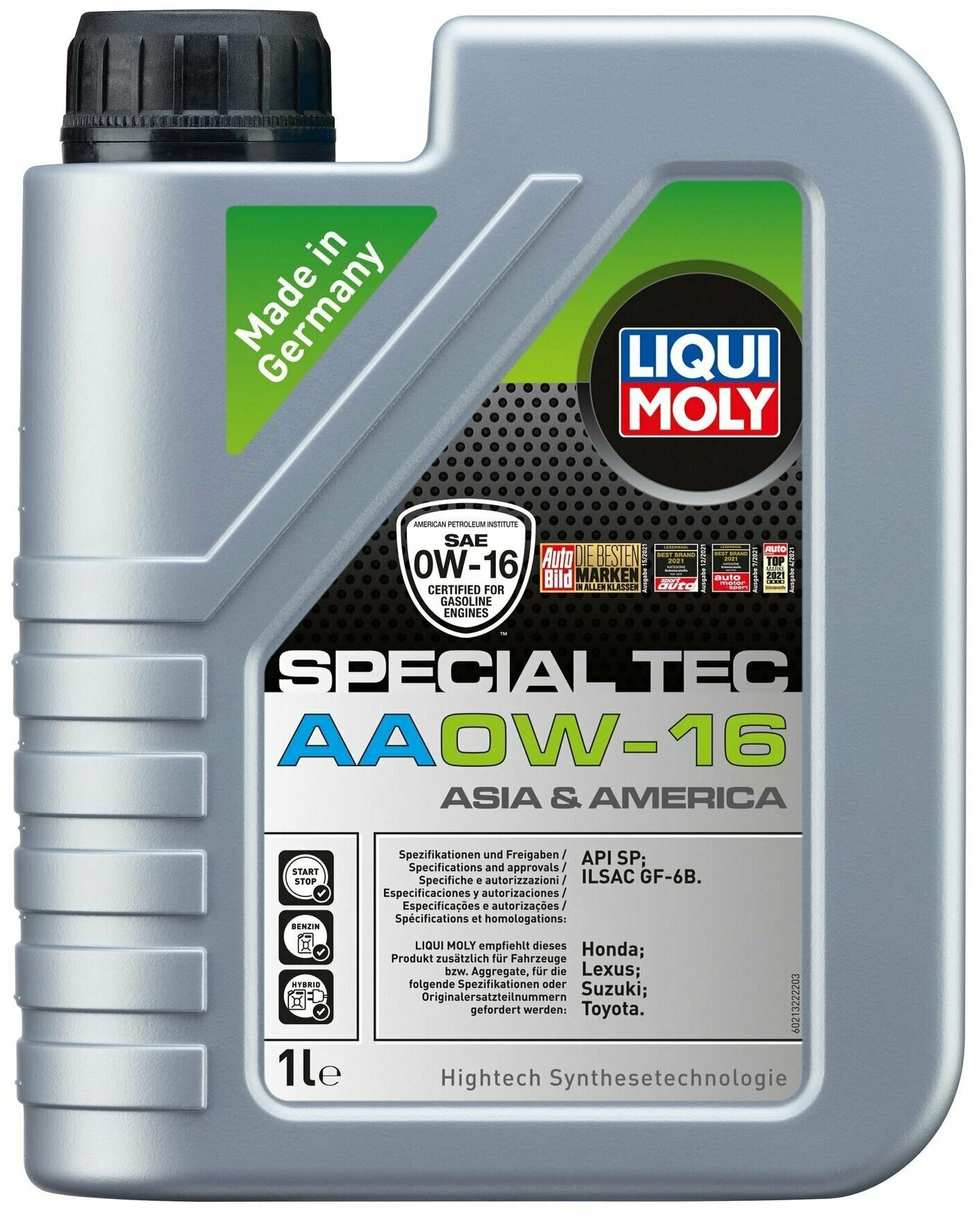 0W-16 SP Special Tec AA 1л (НС-синт.мотор.масло) Liqui Moly 21326