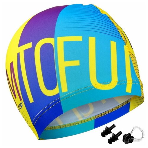 фото Набор взрослый swim, шапочка для плавания, беруши, зажим для носа onlitop