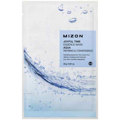 Mizon Joyful Time Essence Mask Aqua тканевая маска с морской водой, 23 г, 23 мл