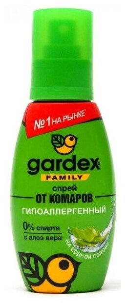 Спрей от комаров Gardex Family с Алое Вера 100мл