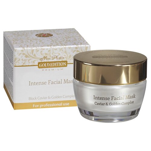 Mon Platin Gold Edition Premium Интенсивная увлажняющая маска для лица, обогащенная экстрактом черной икры 50 мл. GE 01