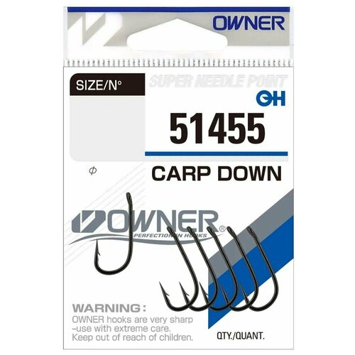 Крючки Owner 51455 1 крючок owner 51455 carp down 10