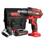 Аккумуляторный Шуруповерт WOSAI WS-3020-B1 с сумкой-кейсом, 20 Вольт, Литий Ионный АКБ - изображение