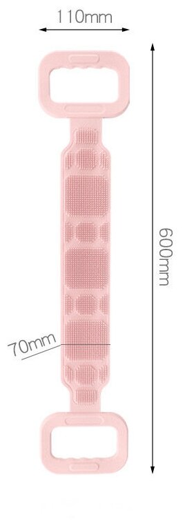 Силиконовая щетка - мочалка с массажным эффектом для мытья тела.