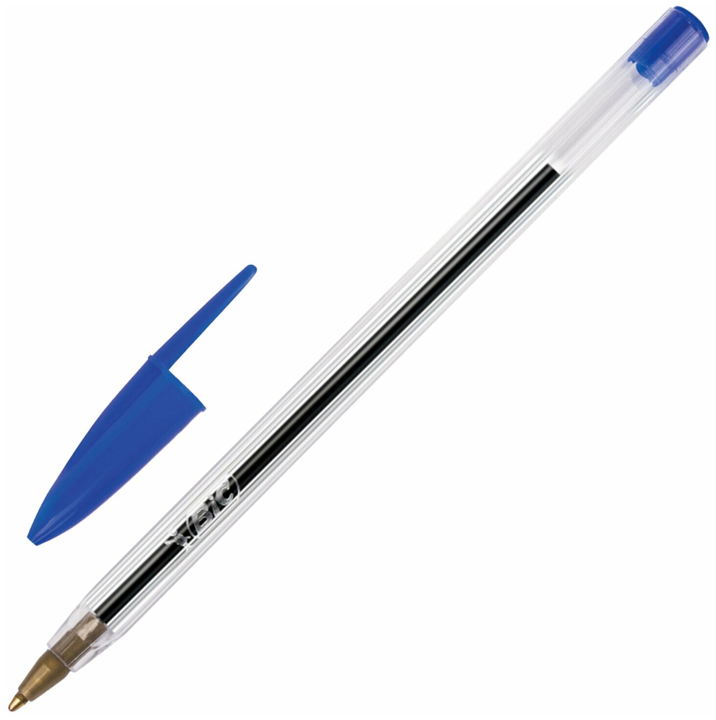 Ручки шариковые BIC Cristal original, набор 10 шт, синие, узел 1 мм, линия письма 0,32 мм (830863)