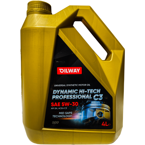 Масло Oilway Dynamic Hi-Tech Professional 5w30 C3 Sn ( 4л) Синт. NEFTESINTEZ арт. 4640076016473