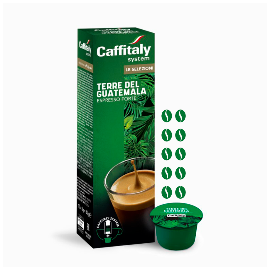 Кофе в капсулах Caffitaly System Ecaffe Terre del Guatemala, 10 капсул, для Paulig, Luna S32, Maia S33, Tchibo, Cafissimo - фотография № 2