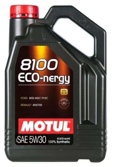 Моторное масло Motul 8100 Eco-nergy 5W-30 синтетическое 4 л