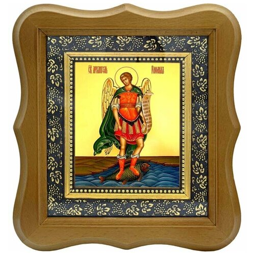 архангел рафаил сопровождает товию икона на холсте Архангел Рафаил. Икона на холсте.