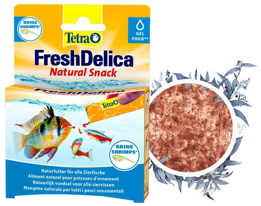 Корм для аквариумных рыб Tetra FreshDelica Brine Shrimps 48 г (желе креветки) - фотография № 6