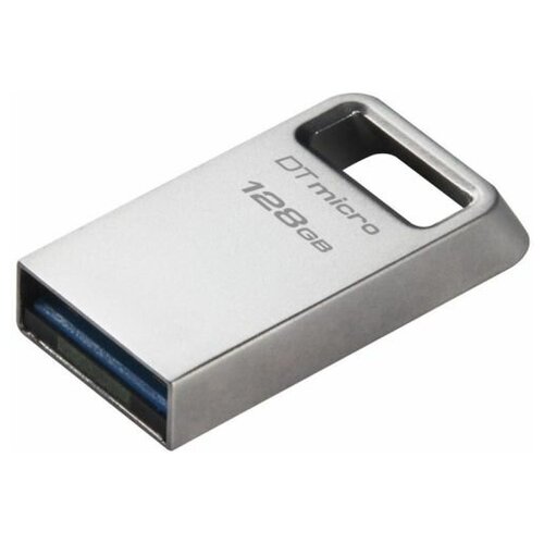 Флеш Диск 128Gb Kingston DataTraveler Micro DTMC3G2/128GB USB3.0 серебристый