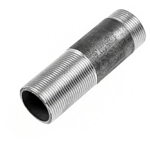 фото Сгон стальной, 1 1/4", DN 32, PN 16, L=130 мм, Lрезьбы=53/13 мм