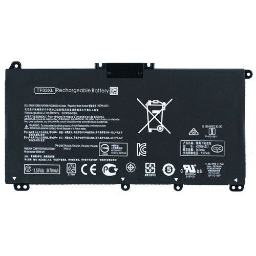 Аккумулятор / батарея Premium TF03XL для HP Pavilion 15-cc111ur, 15-cd, 15-cc, 15-cc518ur, 15-cc531ur, 15-cc516ur, 15-cc524ur / 11,55V 3470mAh 40Wh