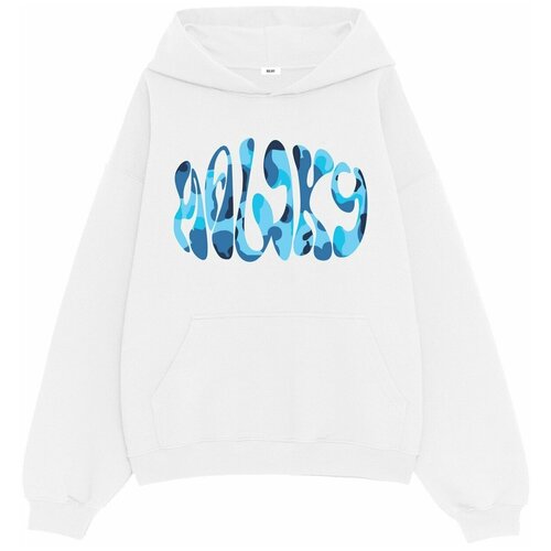 фото Худи мужское haliky puff camo white hoodie s