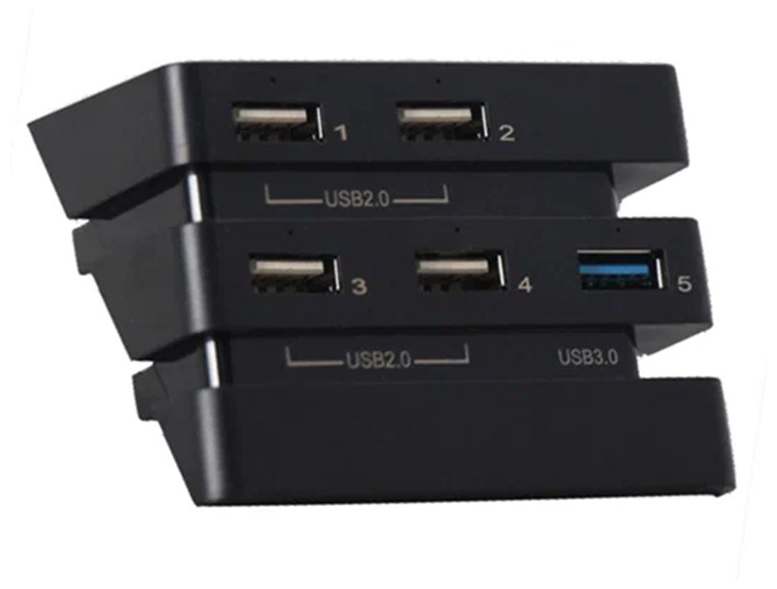 Концентратор (разветвитель) 5 портовый USB для PS4 Pro TP4-832