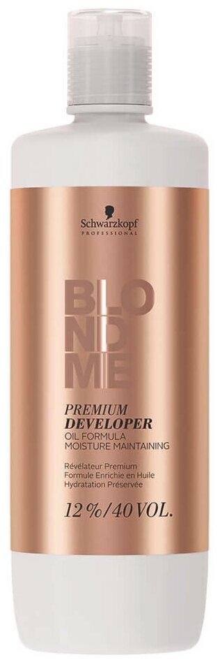 Schwarzkopf Professional BlondMe Premium Oil - Шварцкопф БлондМи Премиум Ойл Окислитель 12%, 1000 мл -