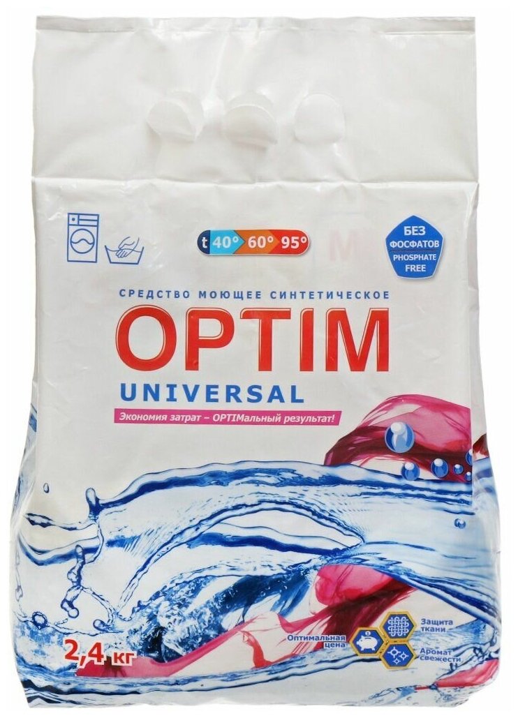 фото Стиральный порошок OPTIM UNIVERSAL 2,4 кг