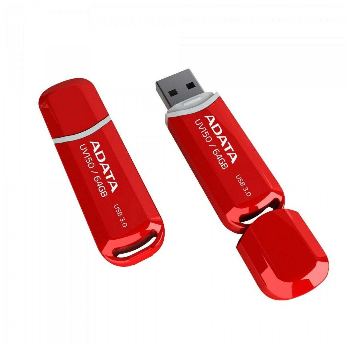 Флешка A-Data UV150 64Gb (AUV150-64G-RRD) USB3.1 Red - фотография № 5