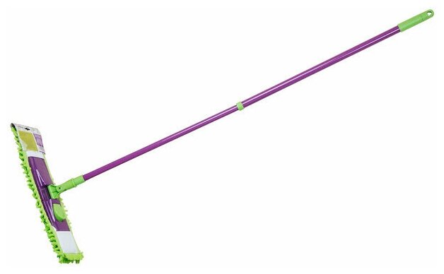 Швабра для пола PERFECTO LINEA Concept с насадкой из шенилла салатовая (43-001060)