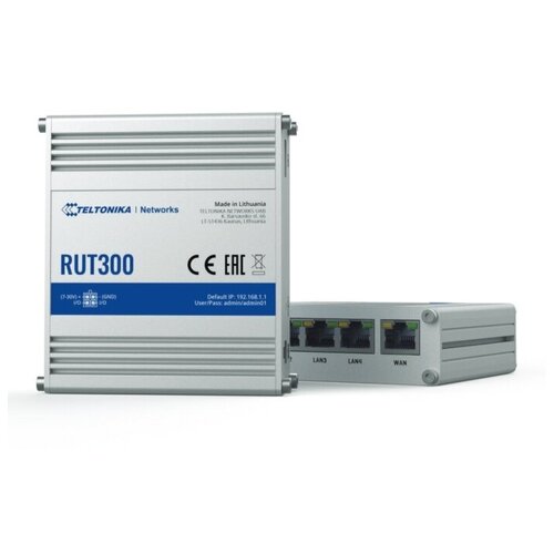 Маршрутизатор RUT300 (RUT300000000) промышленный ETHERNET маршрутизатор (RUT300) (312903)