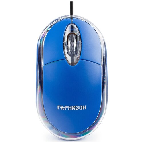 Гарнизон Мышь GM-100B USB чип- Х синий 1000 DPI 2кнколесо-кнопка 41200₽