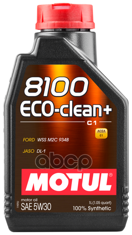 MOTUL 8100 Eco-Clean+ 5w30 Масло Моторное Синтетическое 1л. Motul В Подольске