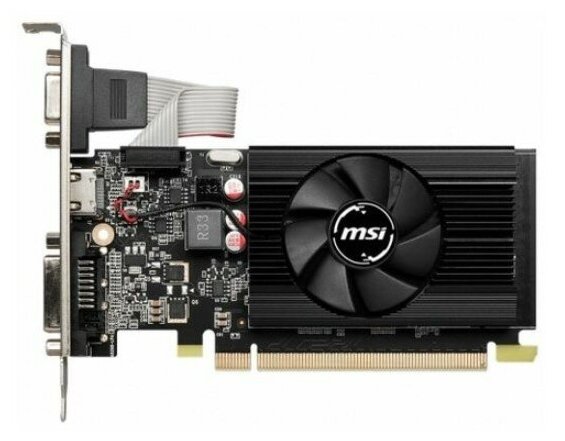 Видеокарта MSI NVIDIA GeForce GT 730, N730K-2GD3/LP, 2ГБ, GDDR3, Low Profile, Ret