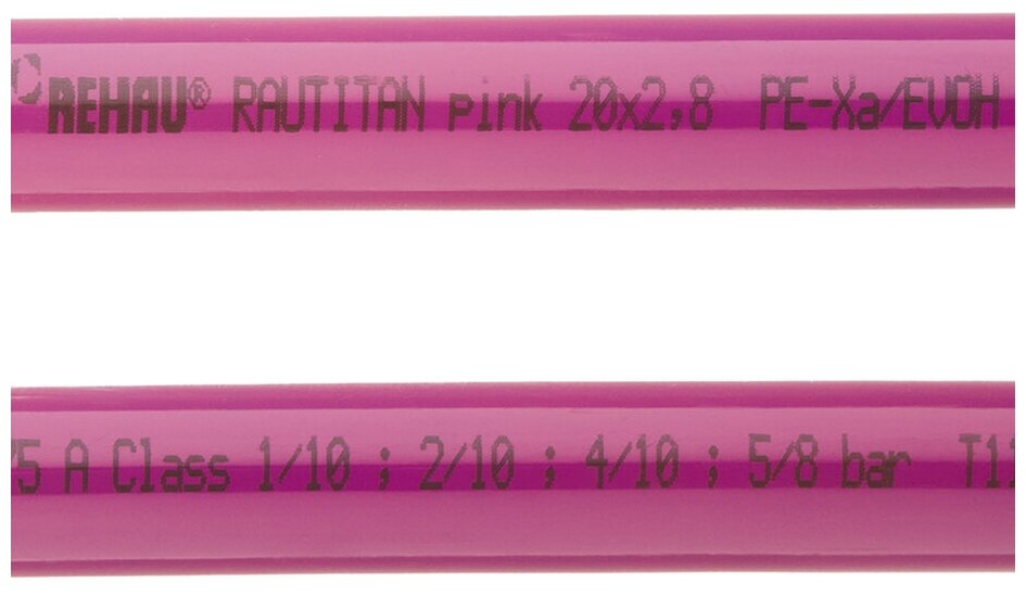 Труба RAUTITAN pink 20х2,8 мм, отопительная, (отрезок 3 метра), Rehau 11360521120 - фотография № 3