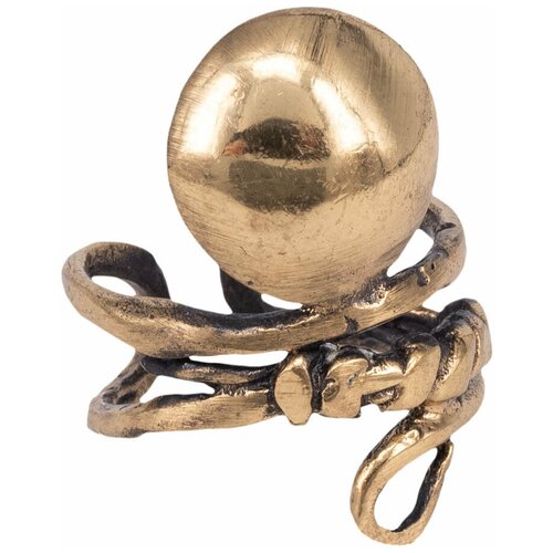 фото Кольцо бижутерное капля (безразмерное, бижутерный сплав, бронзовый) 54210 otokodesign