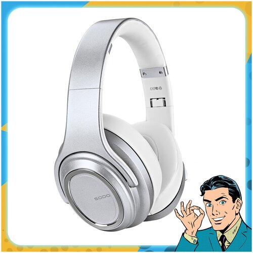 Наушники беспроводные Bluetooth накладные с режимом портативной колонки SODO MH11 складные игровые наушники для компьютера и для iphone и android 379900₽