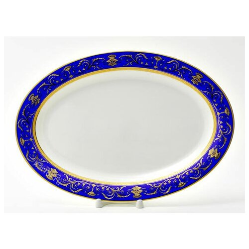 Блюдо овальное Кобальт Империал