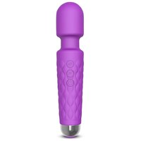 Magic Wand, Вибратор интимный "Микрофон" для женщин, клиториальный стимулятор фаллоимитатор для девушек, 20 режимов, цвет фиолетовый