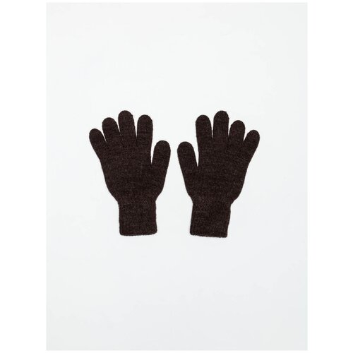 фото Перчатки landre зимние, шерсть, размер универсальный, коричневый
