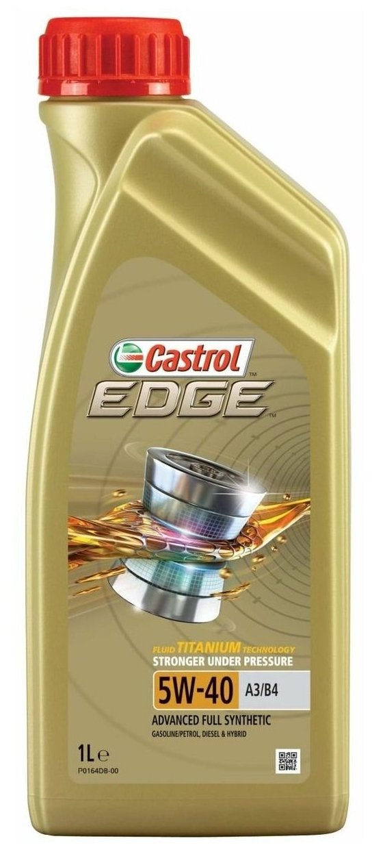 Синтетическое моторное масло Castrol Edge 5W-40 A3/B4, 1 л, 1 шт.