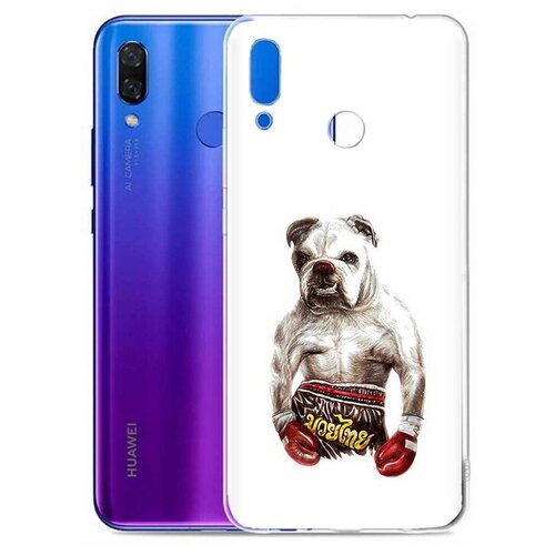 Чехол задняя-панель-накладка-бампер MyPads боксер для Huawei Honor Play (6/64GB/4/64GB) COR-L29 противоударный чехол задняя панель накладка бампер mypads володька для huawei honor play 6 64gb 4 64gb cor l29 противоударный