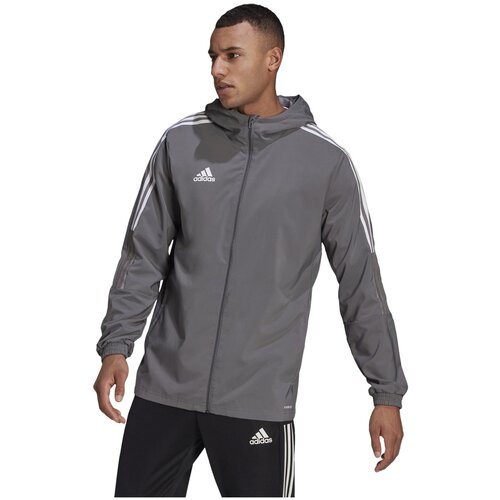 Куртка спортивная adidas, размер 2XL, серый