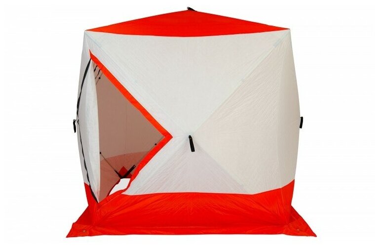 Палатка Куб CONDOR зимняя утепленная 1,8 х 1,8 х 1,95 оранжевый/белый