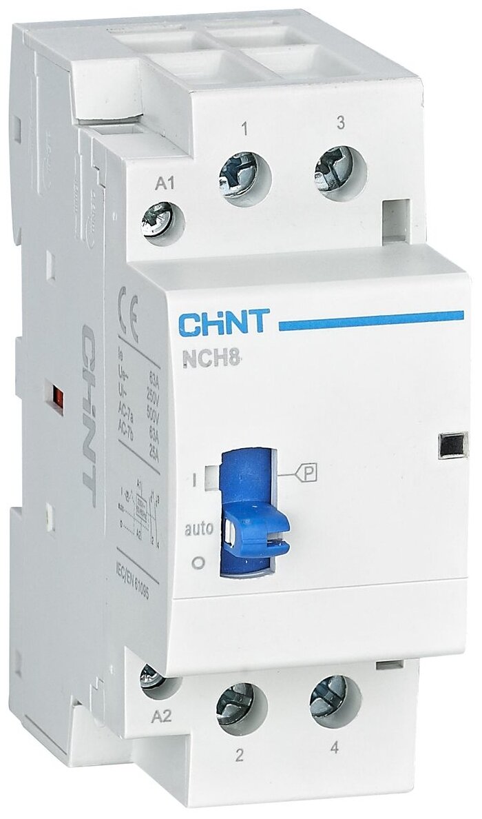 Модульный контактор CHINT NCH8-63M/20 AC220-240V 50/60Hz (R) 63А