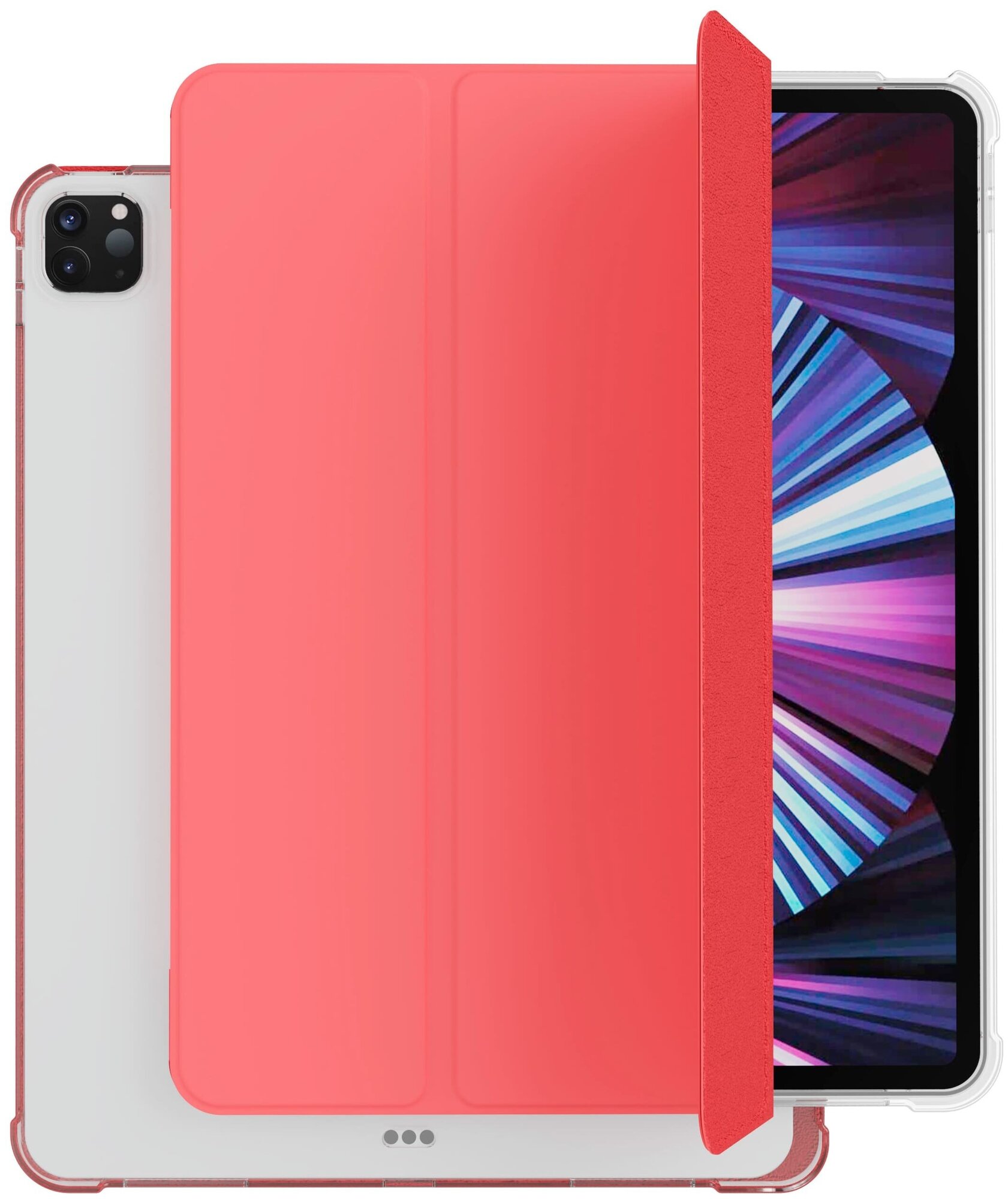 Чехол для планшета , для Apple iPad Pro 12.9" 2021, коралловый Noname - фото №8