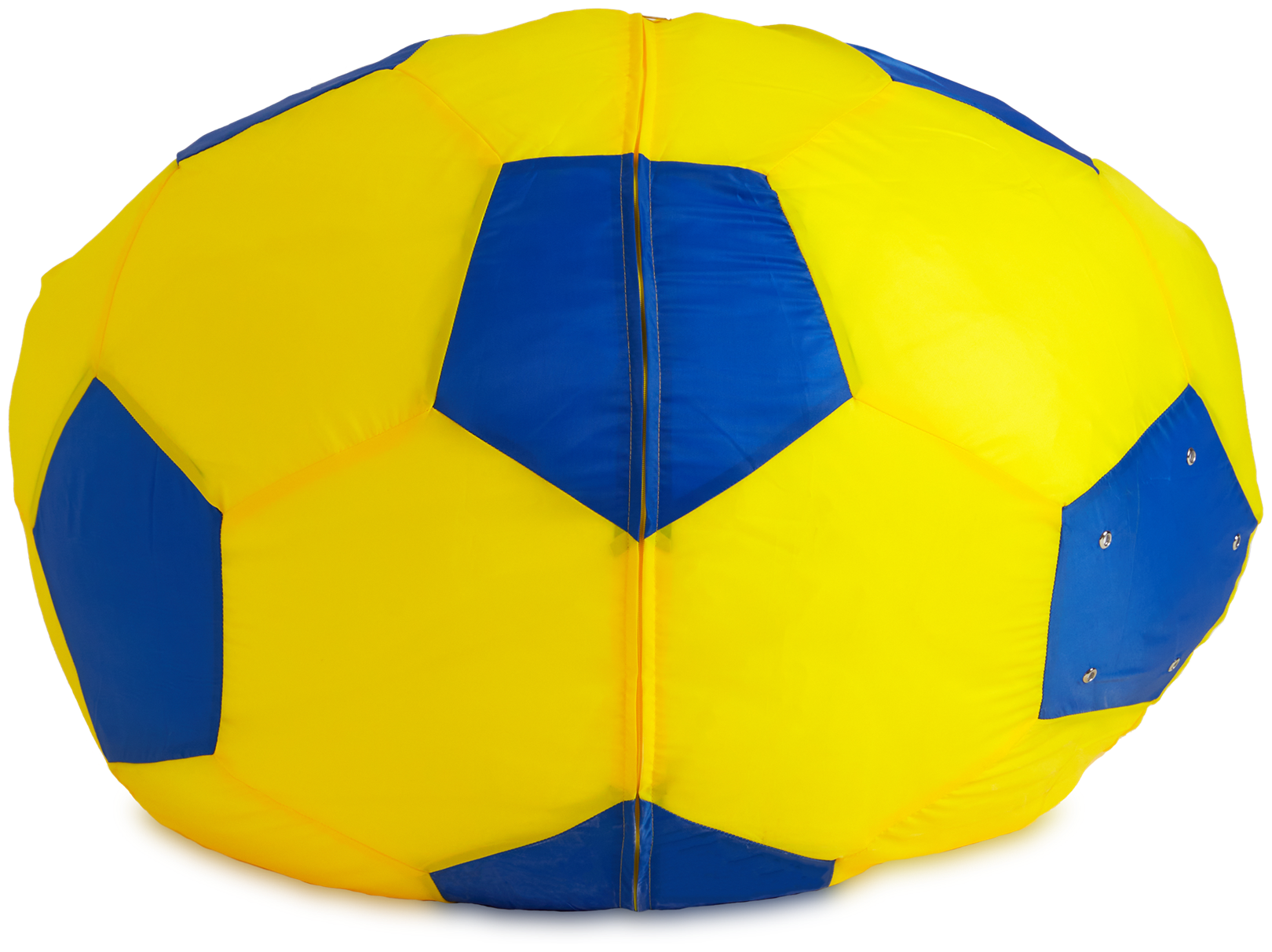 Кресло-мешок «Мяч», XL, оксфорд, Желтый и синий - фотография № 4