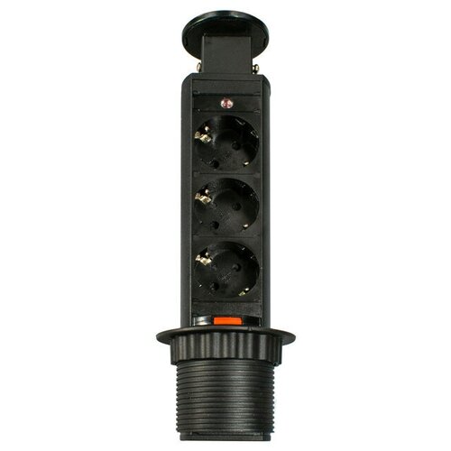 Блок 3 поста ТЗ - GLS Pop-Up Compact выдвижной вертикальный черный удлинитель werkel 4690389128394 розеточный блок
