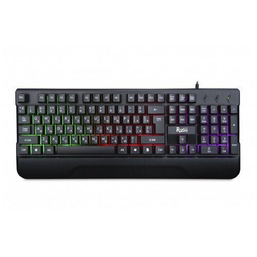 Клавиатура проводная с подсветкой черный Smartbuy 113000₽