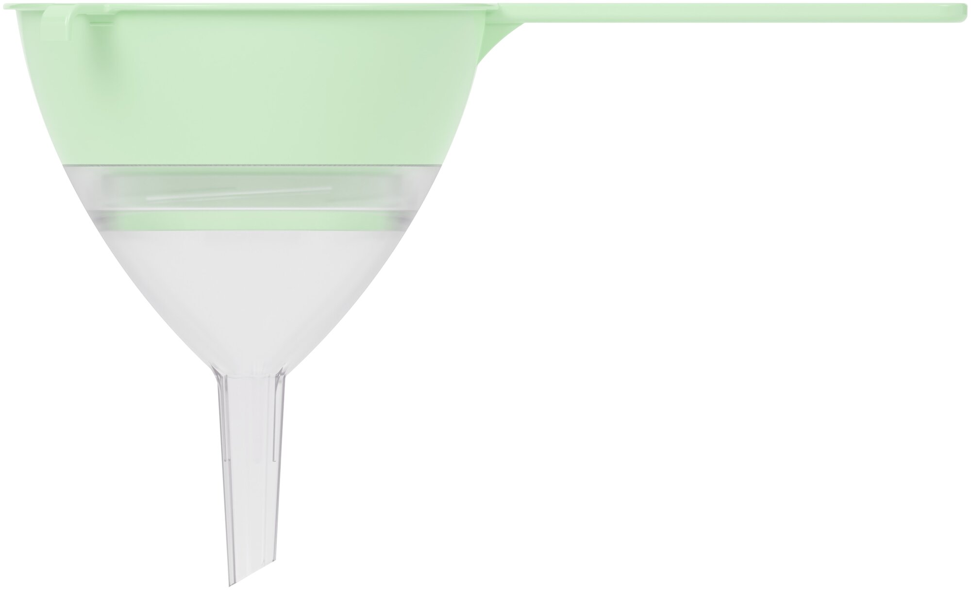 Сито пластик. d-130мм с воронкой, цвет светло-зеленый М8318 - фотография № 5