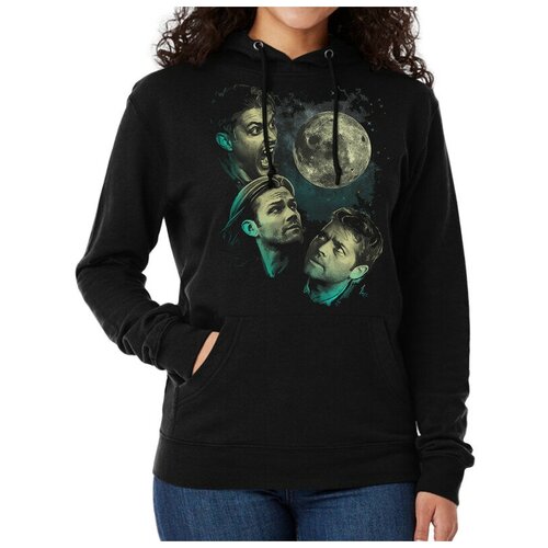 фото Толстовка / худи dream shirts сверхъестественное - supernatural женский черный 54 размер