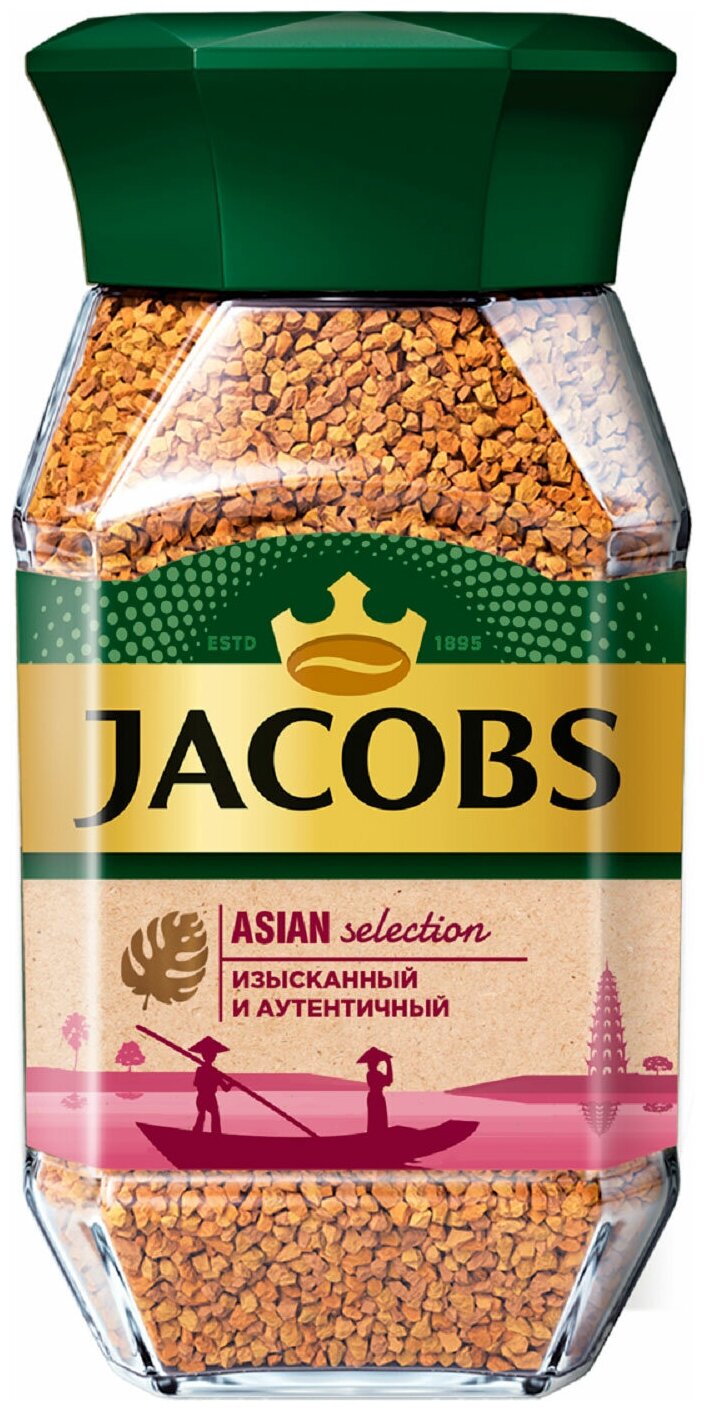 Кофе растворимый Jacobs Asian Selection, стеклянная банка, 90 г