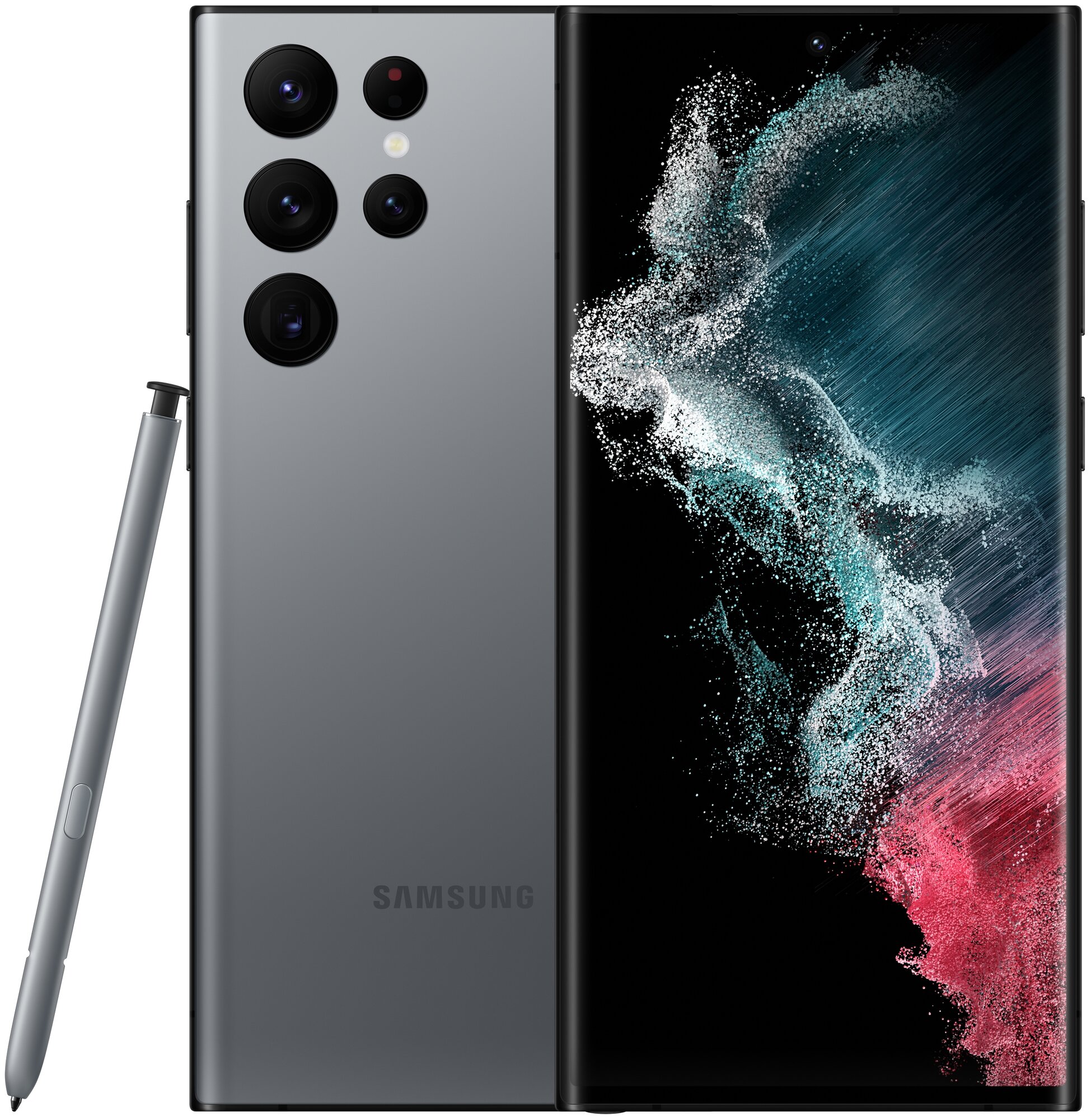 Смартфон Samsung Galaxy S22 Ultra (SM-S908B) 12/256 ГБ RU, графитовый