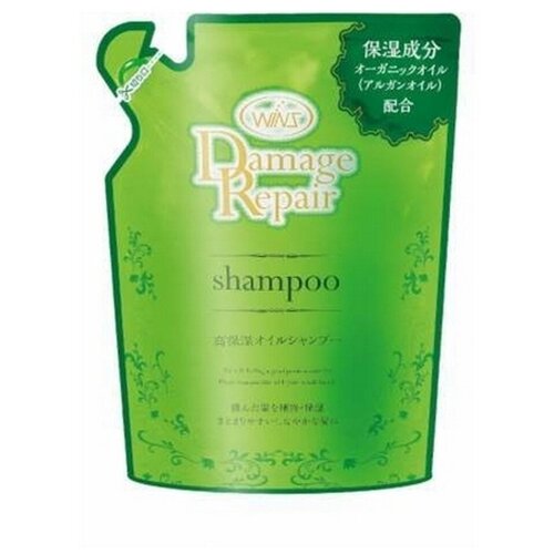 Nihon detergent Шампунь восстанавливающий с маслом Арганы Wins Damage Repair Shampoo 340 г