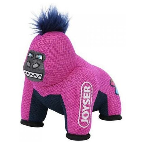 Игрушка-пищалка для собак Joyser Mightus Горилла J-Rilla с пищалкой (розовая) 27 см. игрушка для собак joyser mightus горилла j rilla с пищалкой m l розовая 27см