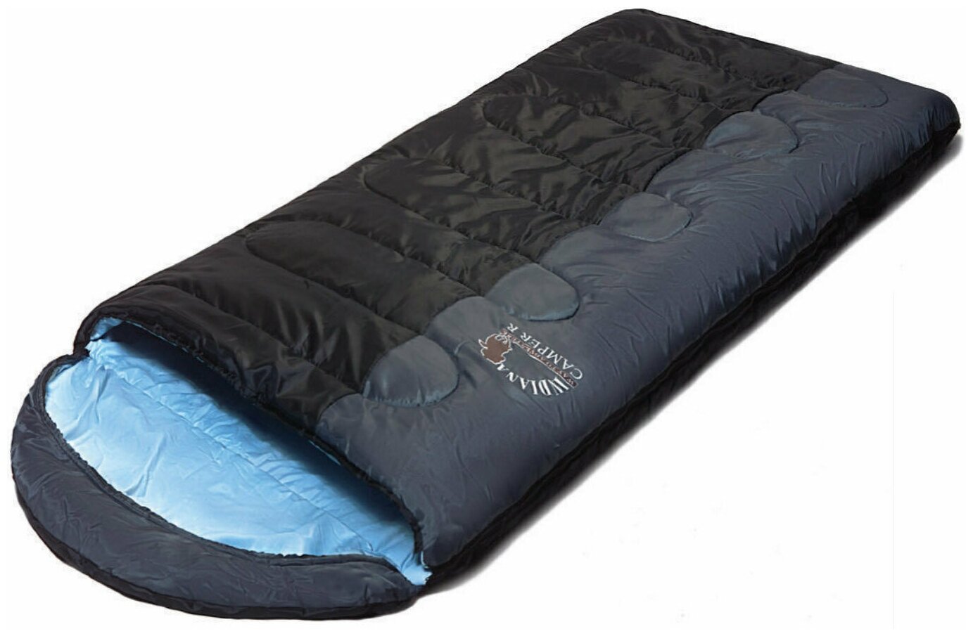 Спальный мешок INDIANA Camper L-zip от -6 °C (одеяло с подголовником 195+35X90 см)